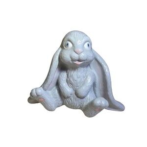 Unique Ceramic Floppy Eared Bunny By Scioto Ceramics
